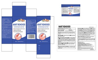 Principal Display Panel (2 Wart Remover Liquid  Label)